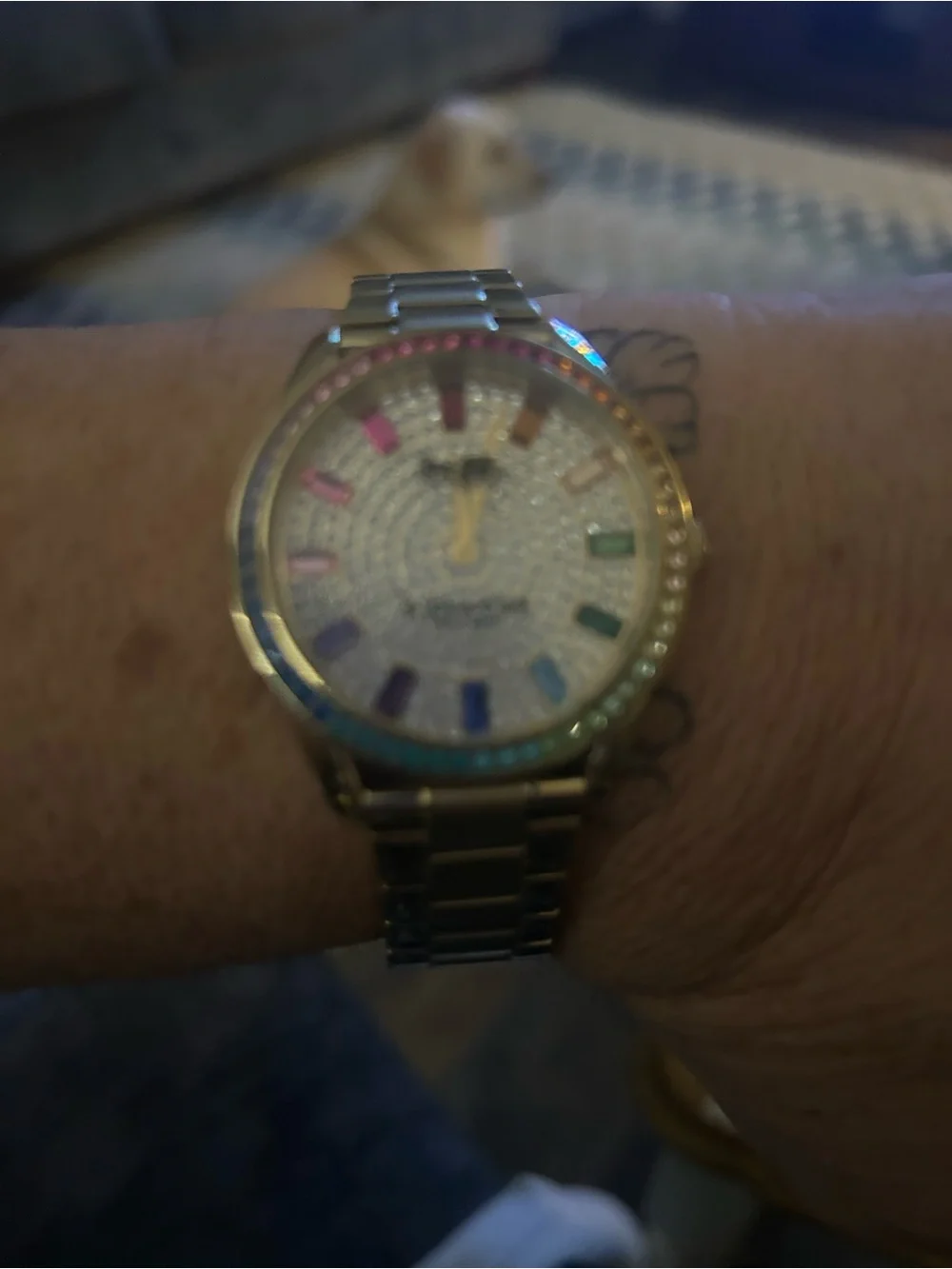Coach Multi-Color Crystal Accent Women's Bracelet Watch